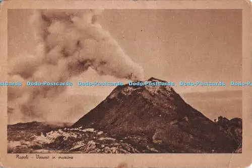 R550173 Napoli Vesuvio in eruzione E R N