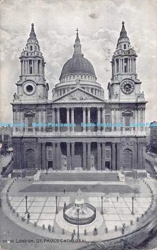 R546287 London St Paul Cathedral Photochrom Wedgwood Serie 1917