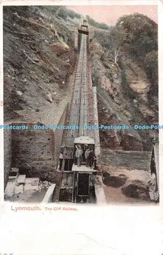 R548171 Lynmouth Cliff Railway Autochrom Bildpapier Marke Pfau 1906