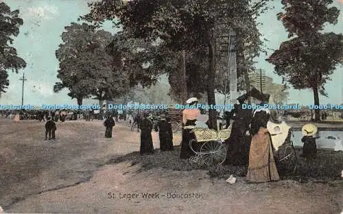 R550252 St Leger Week Doncaster Fine Art Post Cards Shureys Publications 1907