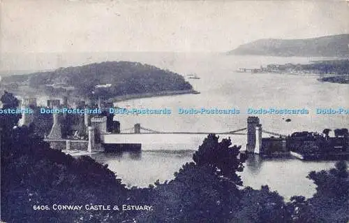 R550332 6406 Conway Castle and Estuary Wedgwood Series Photochrom