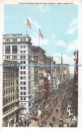 R546437 New York City Fifth Avenue Above 42 nd Street American Art Publishing H