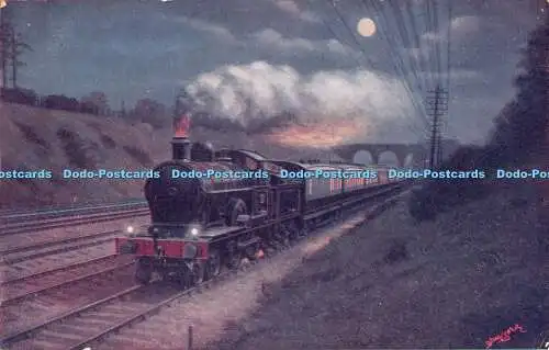 R550348 No 47 L and N W R Irish Mail by Night Locomotive Publishing