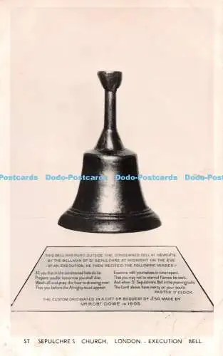 R544010 St Sepulchres Church London Execution Bell