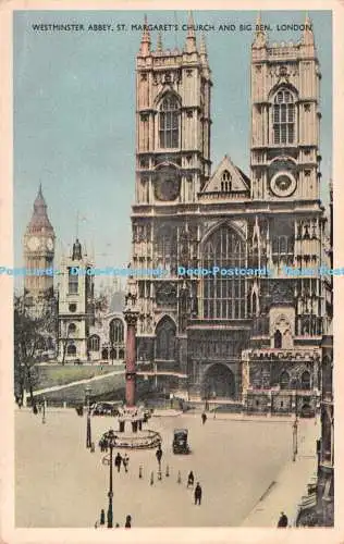 R544042 Westminster Abbey St Margarets Church and Big Ben London No 101