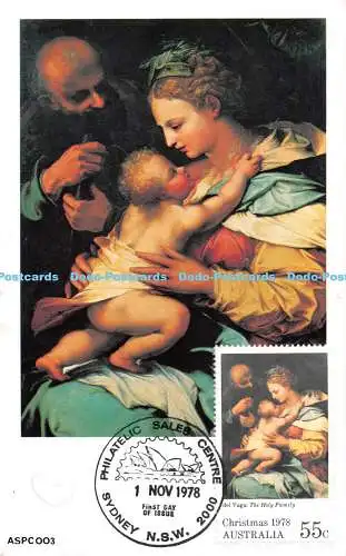 R544046 Weihnachten 1978 Australien Perino del Vaga Italienisch 1501 1547 Heilige Familie P