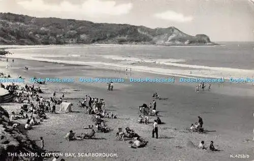 R550443 Sands Cayton Bay Scarborough K 4253 D Silveresque Valentines 1960