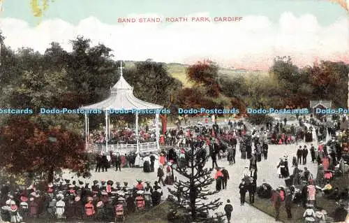 R546564 Cardiff Band Stand Roath Park G D und D L The Star Series 1908