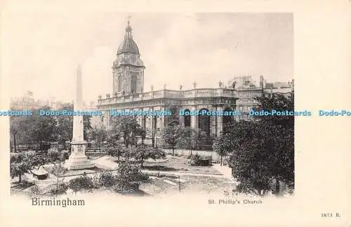 R546590 Birmingham St Phillip Church Bild Briefpapier Pfau