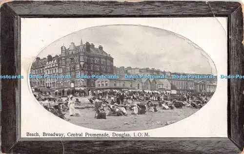 R546599 Douglas Beach Broadway Central Promenade British Series 1910