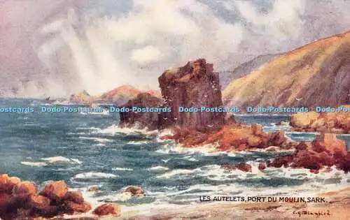 R548474 Les Autelets Port du Moulin Sark Salmon C G Blampied