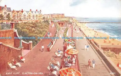 R546675 Clifton on Sea East Cliff Valentine Art Farbe E W Trick