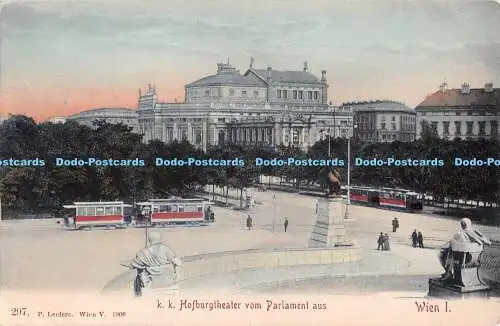 R550593 Wien I k Hofburgtheater Vom Parlament Aus P Leclerc