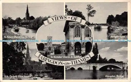 R550597 Ansichten von Abingdon auf der Themse Abingdon Bridge T V A P Serie XXI 1289