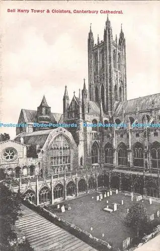 R544219 Bell Harry Tower and Cloisters Canterbury Cathedral J G Charlton