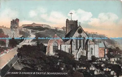 R546721 Scarborough St Mary Church and Castle E T W Dennis