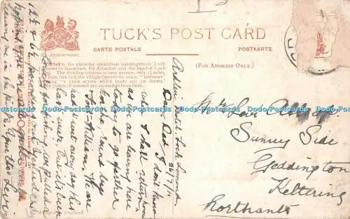 R548579 Loch Lomond Tarbet Pier Tuck Oilette No 9746 H B Wimbush 1911