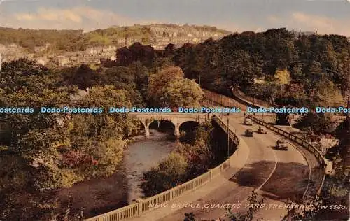 R550636 Treharris New Bridge Quakers Yard Valentine Collo Farbe 1957