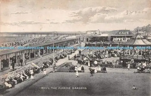 R544296 Rhyl Marine Gardens 1924