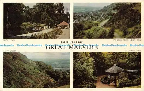 R548643 Grüße aus Great Malvern Priory Park Happy Valley St Anne Well Jarro