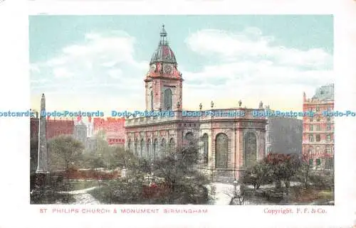 R544321 St Philips Church and Monument Birmingham F F