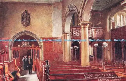 R548655 London Die Kartause Kapelle mit Blick nach West Tuck Oilette Postkarte 7616 C