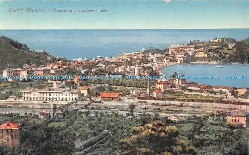 R550708 Sestri Levante Panorama e Stazione Nuova Brunner