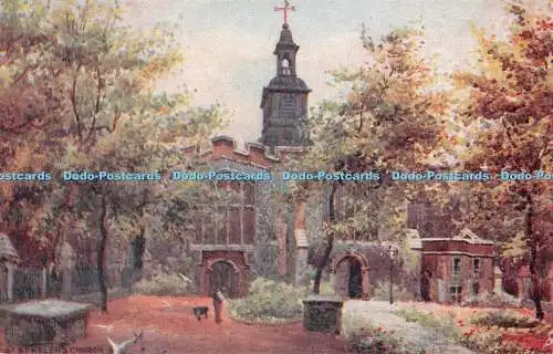 R548708 Old London Churches St Helen Church Tuck Oilette Postkarte Nr. 6258 Charle