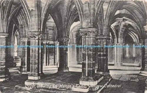 R548711 Glasgow Cathedral Crypt shows St Mungo Tomb Valentines Series