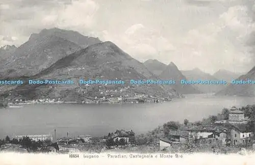 R544381 16654 Lugano Paradiso Castagnola e Monte Bre Wehrli A G Zürich