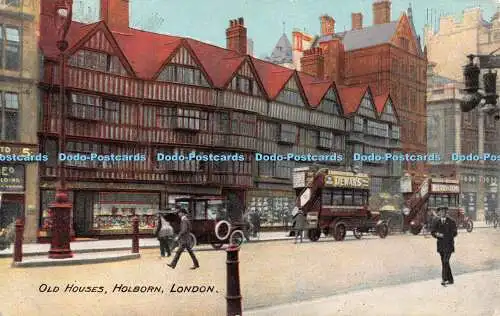 R550763 London Old Houses Holborn J W B Commercial Series No 406