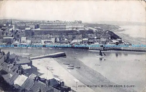 R548745 Whitby W Cliff aus der E Cliff Photochrom Wedgwood Serie