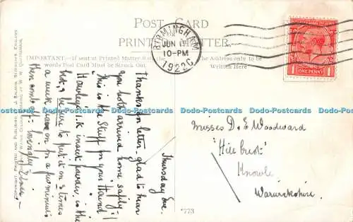 R546917 Shanklin Head J Salmon W W Quatremain 1922