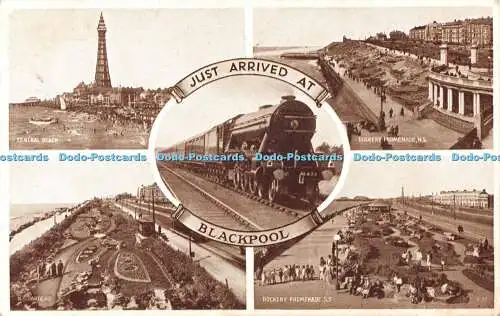 R548788 Gerade in Blackpool Central Beach angekommen N S Gardens Advance Serie Multi