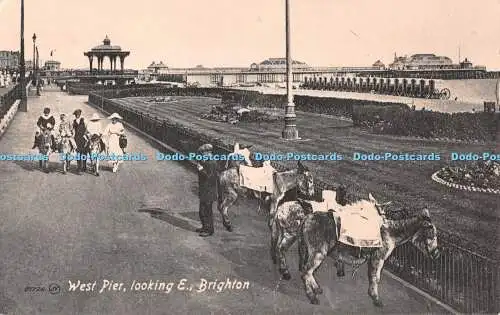 R546936 Brighton West Pier Looking E Valentine Serie Bild