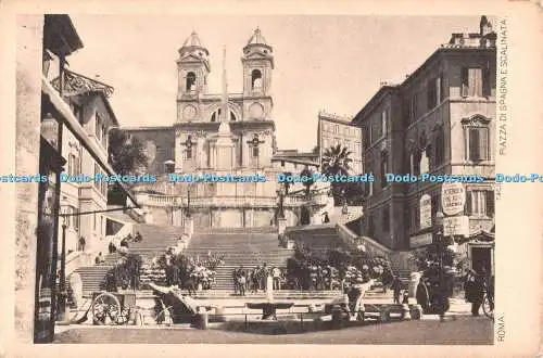 R544454 Roma F und C 239 Piazza di Spagna E Scalinata