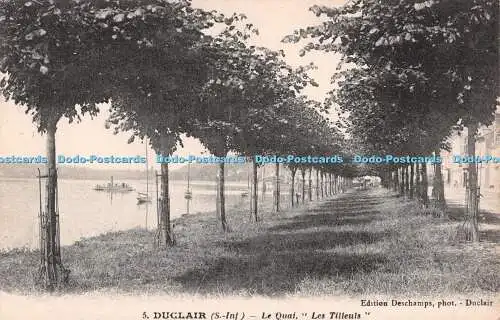 R548833 Duclair Le Quai Les Tilleuls Deschamps
