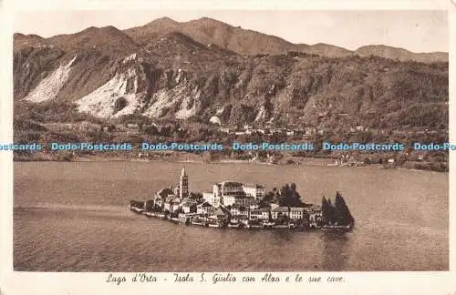 R548838 Lago d Orta Isola S Giulio con Alzo e le sue Höhle A Fantini