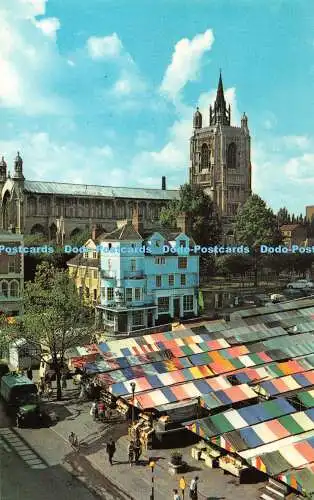 R544511 Norwich St Peter Mancroft Church and Market Place Jarrold Cotman Farbe S