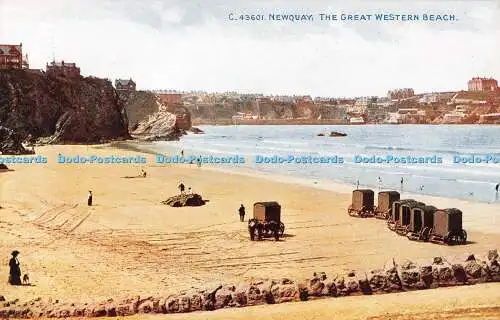 R548877 Newquay The Great Western Beach Photochrom Celesque Serie