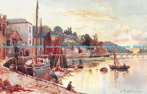 R548898 West Looe The Quay Photochrom W Keast Serie