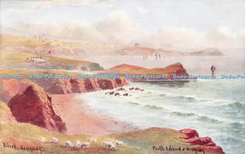 R548900 Porth Island and Newquay J W Ruddock Artist Series Elliott