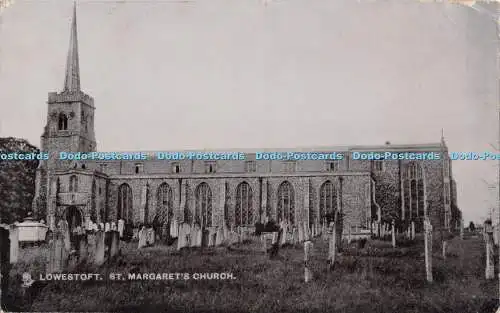 R550961 Lowestoft St Margaret Church Tuck Silverette Serie 1806 1905