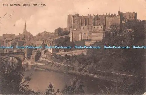 R549015 Durham Castle From River Photochrom 1910