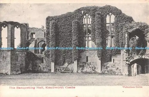 R549032 Kenilworth Castle The Banqueting Hall Valentine Serie 1905