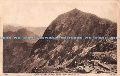 R549060 Snowdon The Summit From Capel Curig Path F Frith