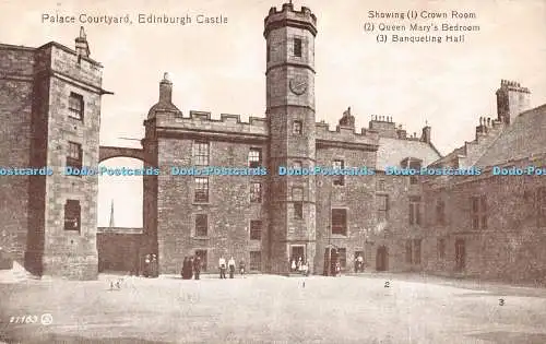 R549074 Edinburgh Castle Palace Courtyard Showing Crown Room Ancient Monuments D