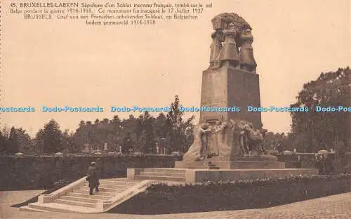 R551224 Bruxelles Laeken Sepulture d un Soldat Inconnu Francais A Dohmen