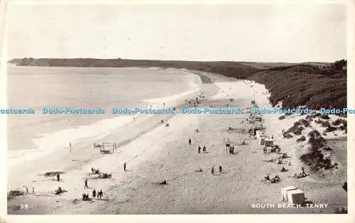 R551334 Tenby South Beach Postkarte