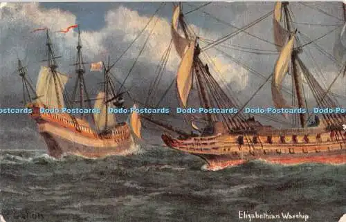 R551367 Elizabethian Warship S Hildesheimer British Navy Past and Present Series